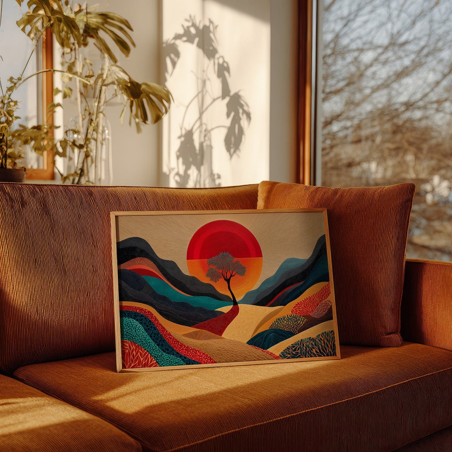 Lone Tree Dances At Sunset's Peak