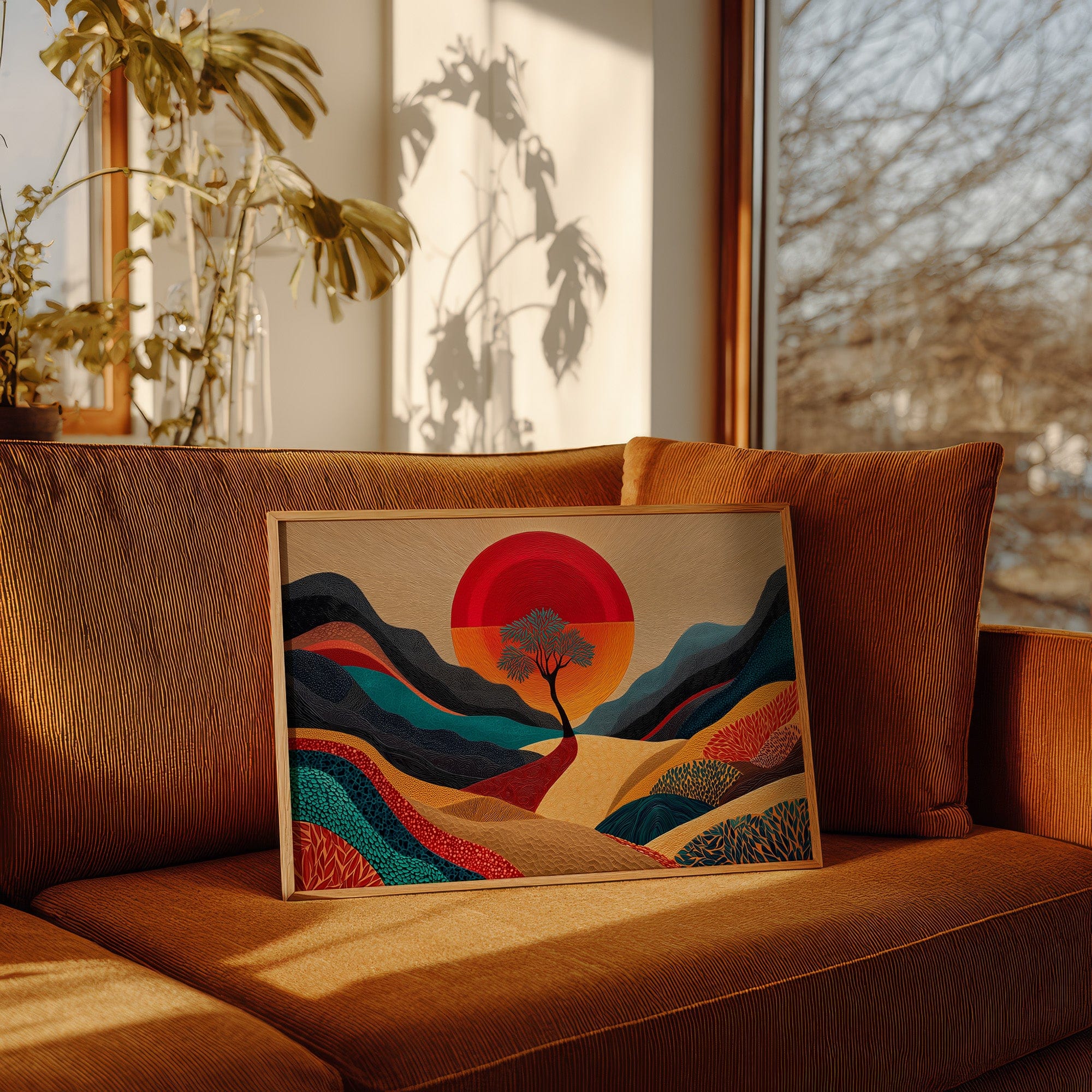 Lone Tree Dances At Sunset's Peak