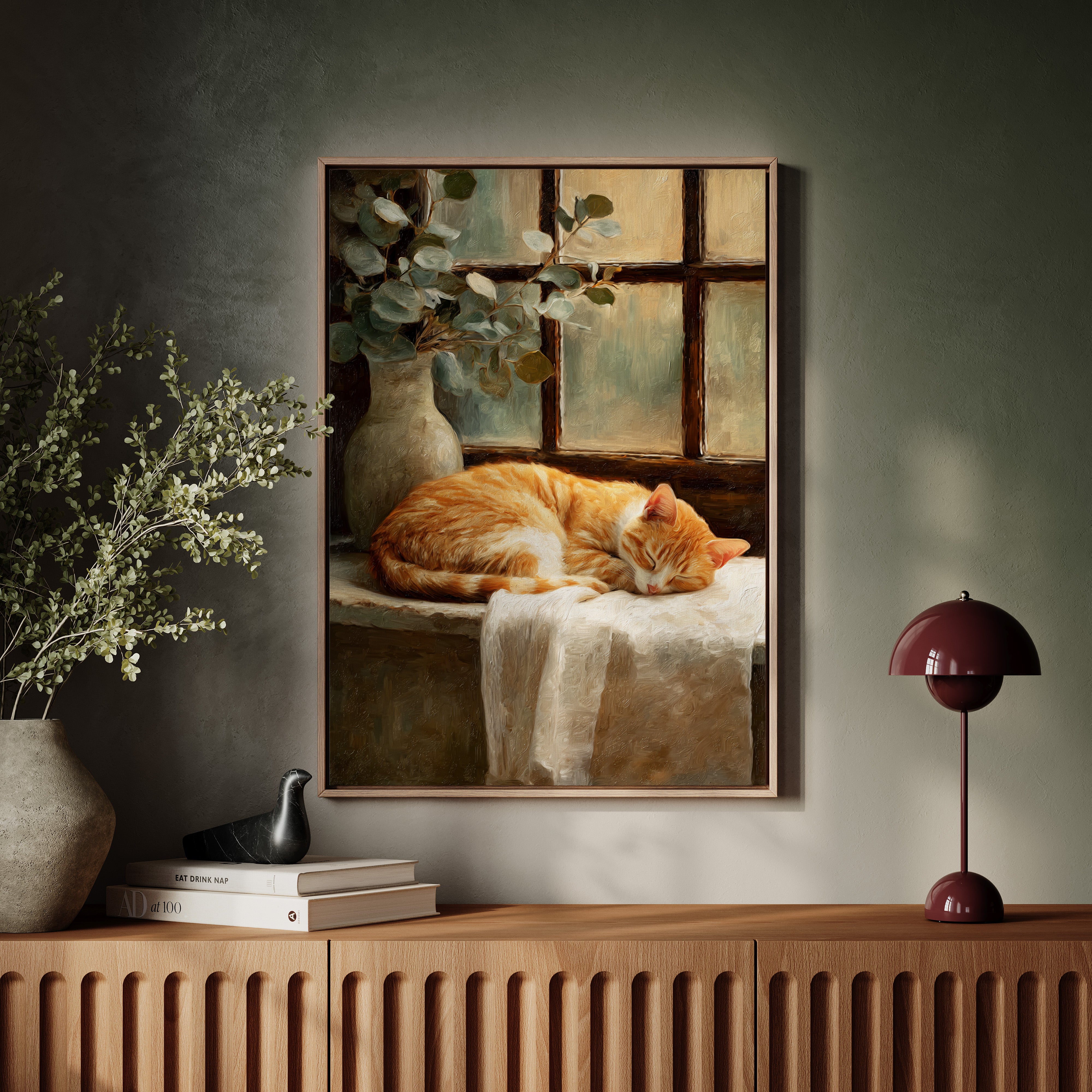 Naptime Beneath Sunlit Windows