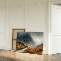 Autumn Path Through Highland Mists