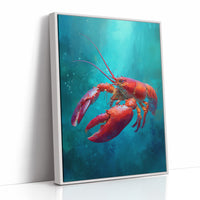 Scarlet Drifter In Aqua Depths