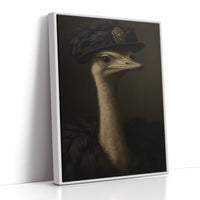 Ostrich in a Feathered Hat