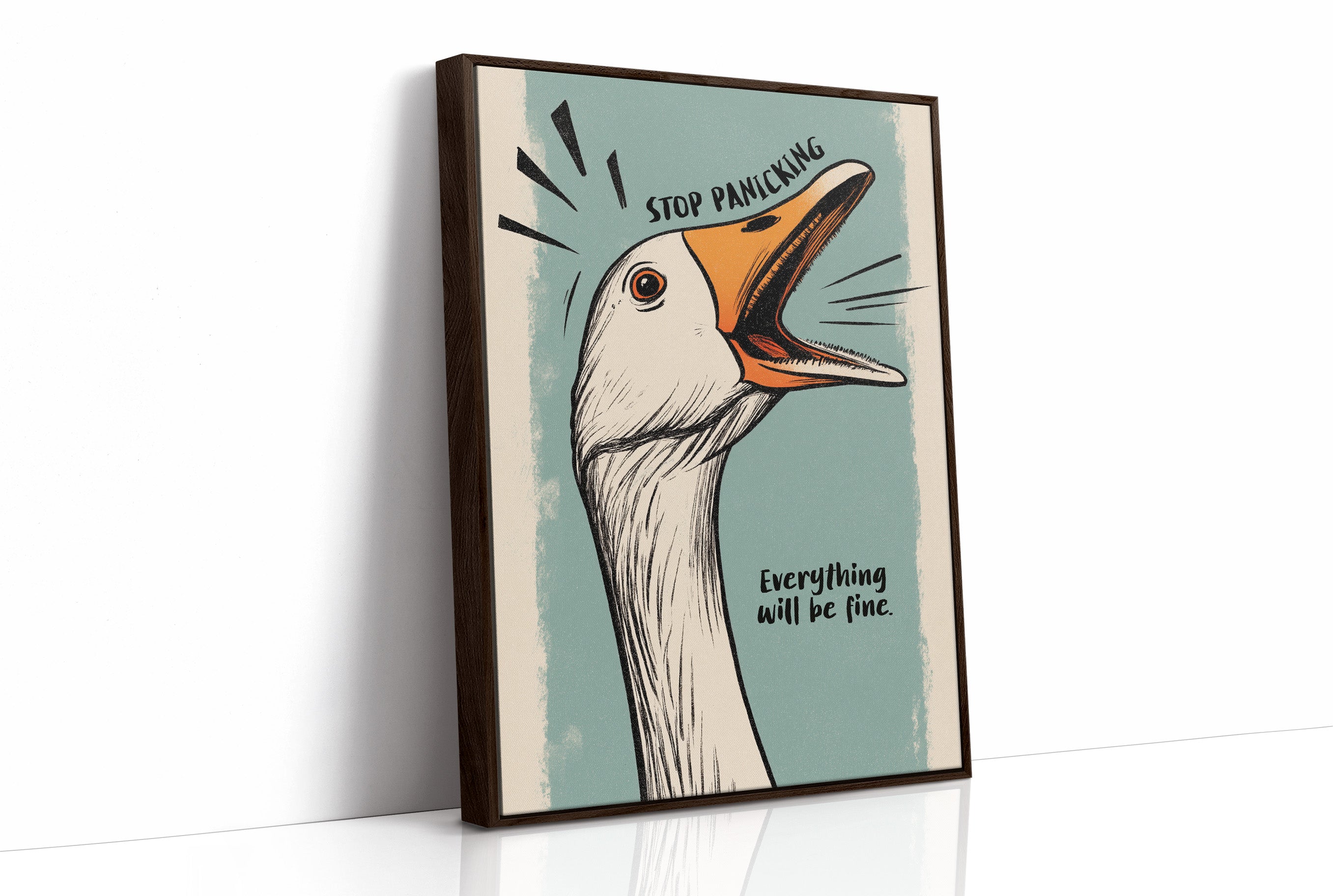 Anxious Goose Offers Calming Wisdom