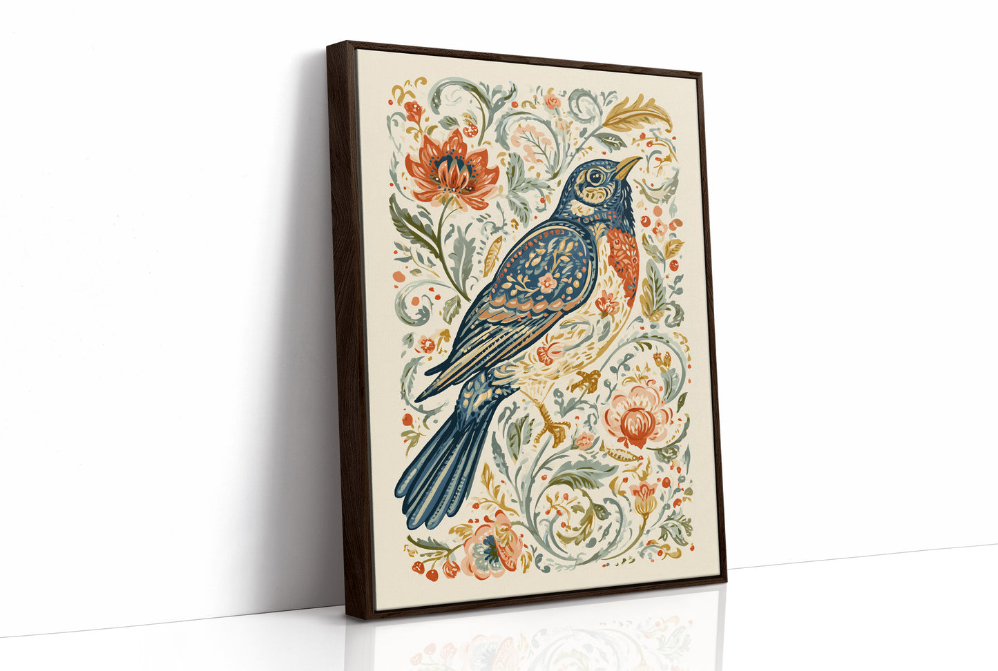 Robin In Full Bloom