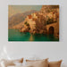 Mediterranean Cliffs Hold Summer's Light
