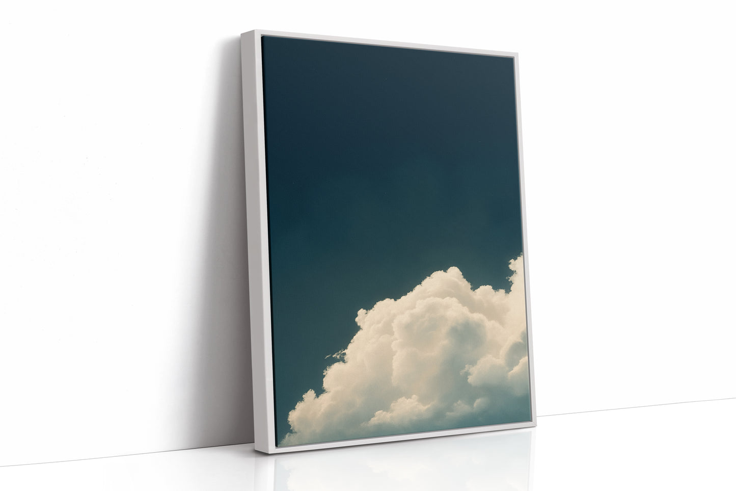 Rising Cloud Beneath Deep Sky