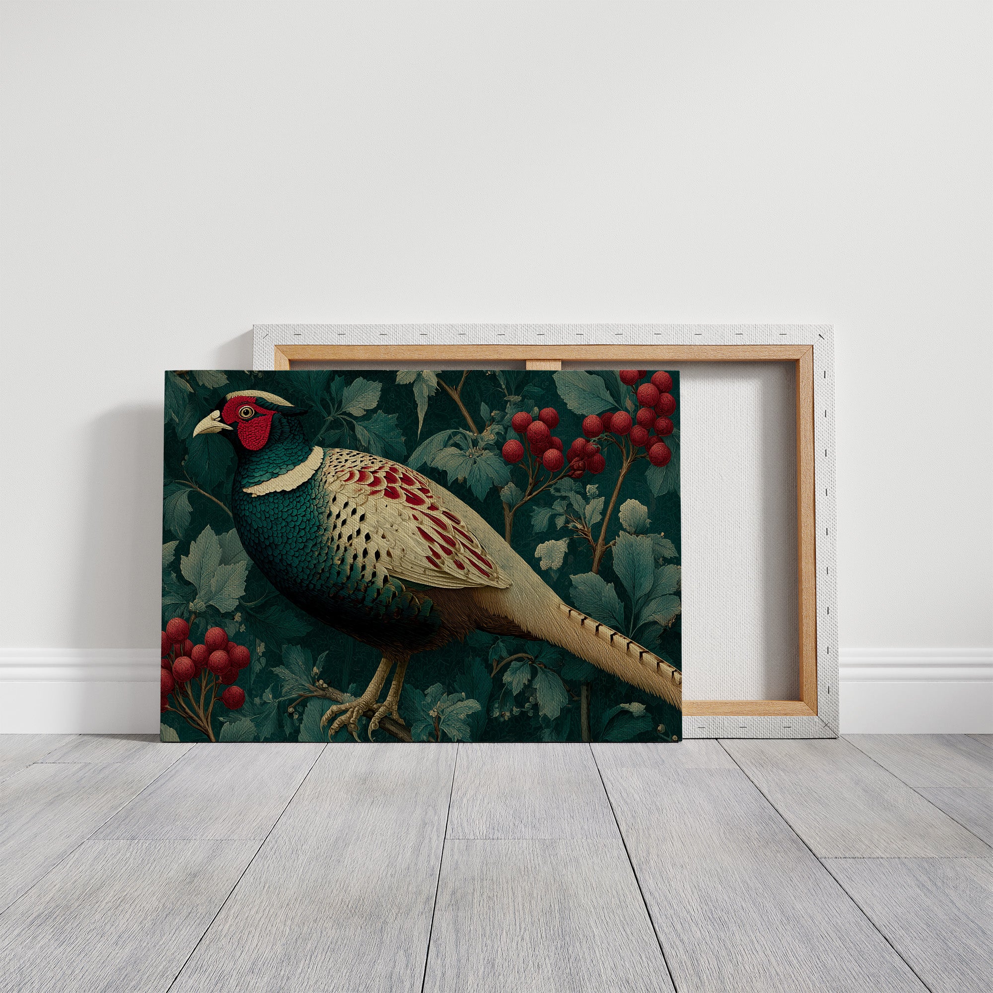 Pheasant Among the Holly