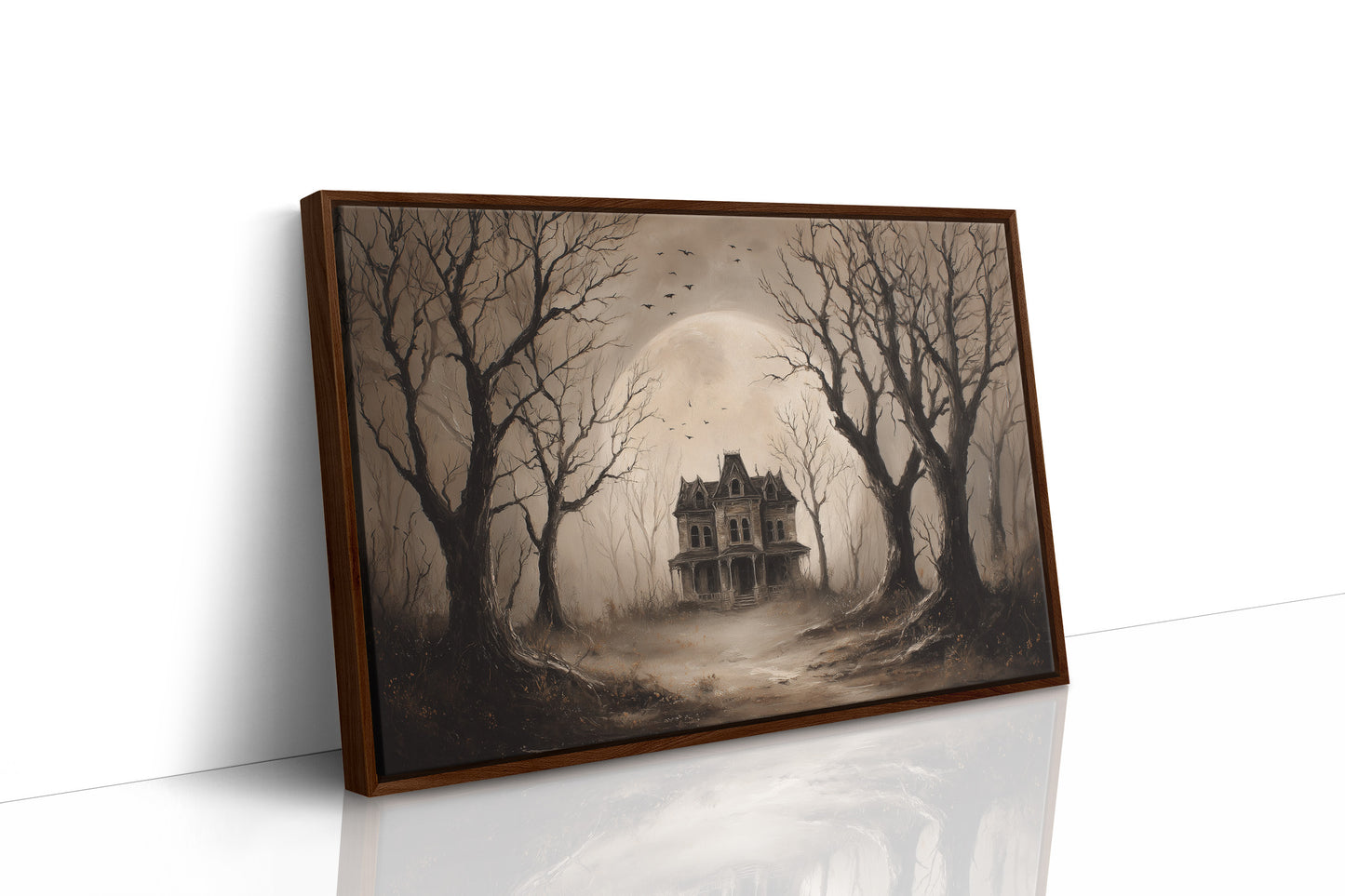 Forgotten Manor Among Barren Trees