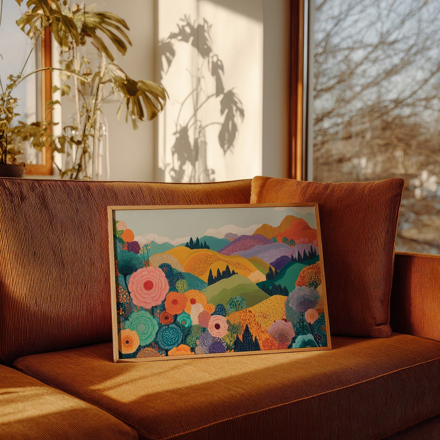 Rolling Hills Dance With Wild Blooms