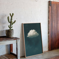Lonely Cloud in Deep Teal Sky