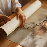 Sunlit Cracks Map Ancient Stories