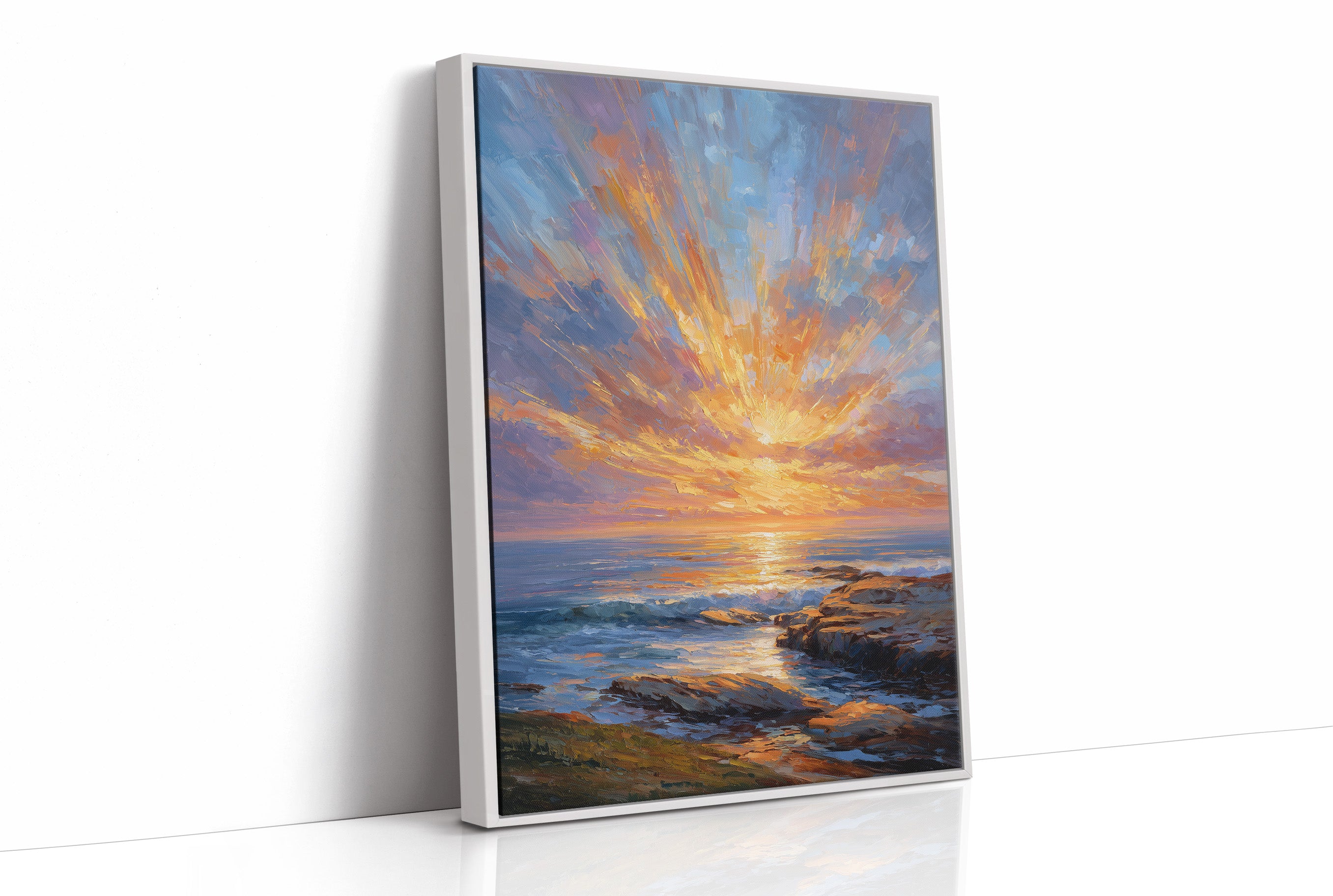 Coastal Symphony in Amber Light