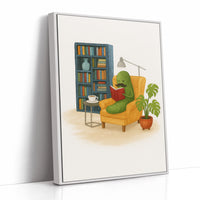 Gentleman Pickle Reading at Home