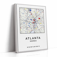 Atlanta, Mapped in Primary Colors