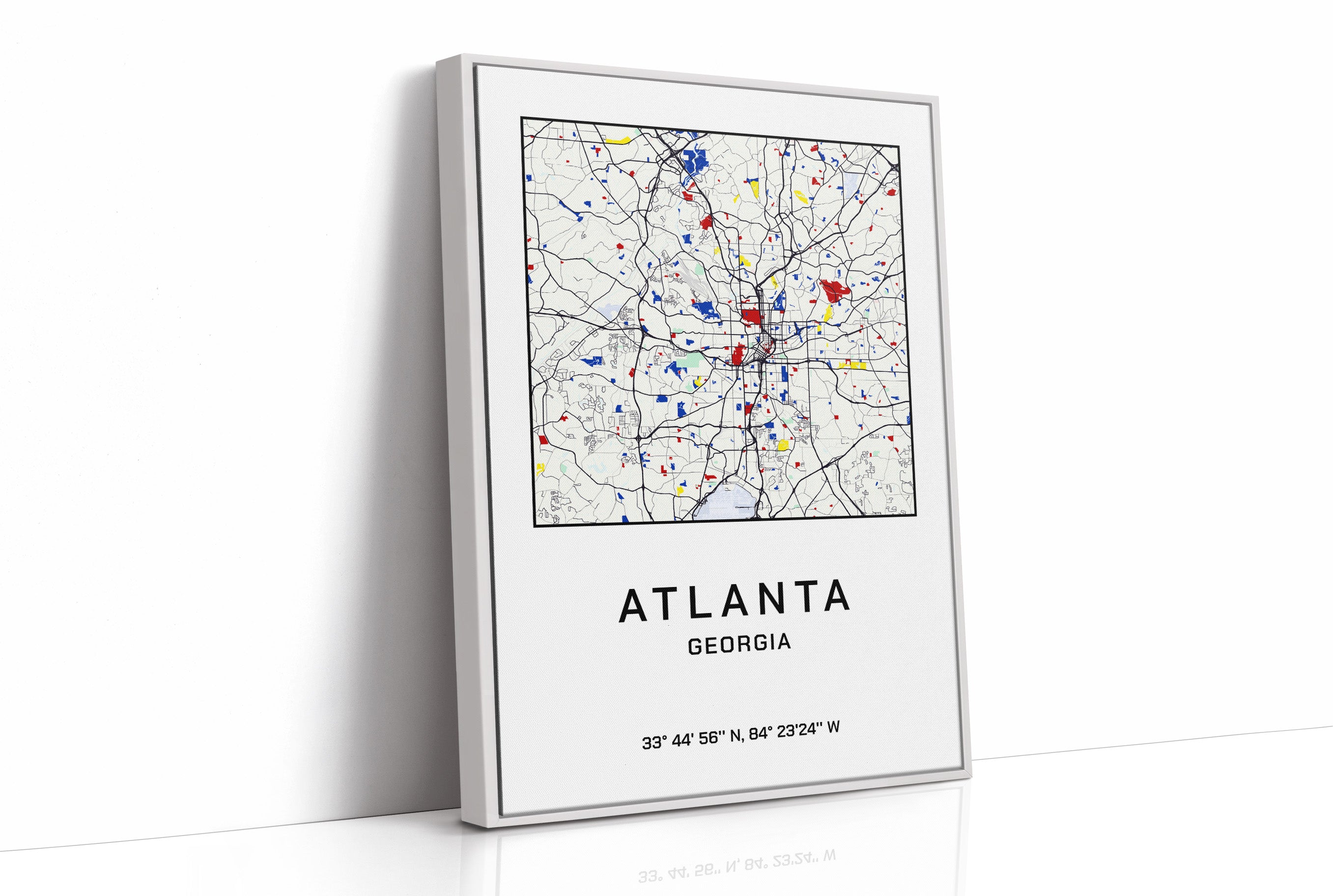 Atlanta, Mapped in Primary Colors