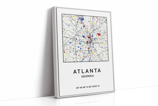 Atlanta, Mapped in Primary Colors