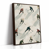 Vintage Ice Hockey Pattern
