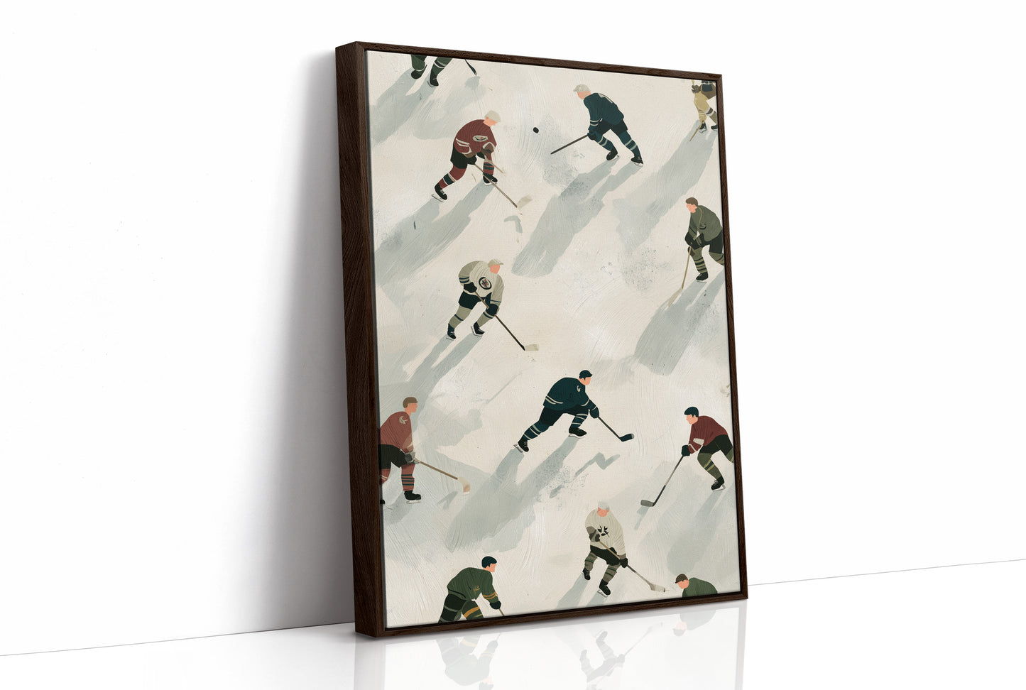 Vintage Ice Hockey Pattern
