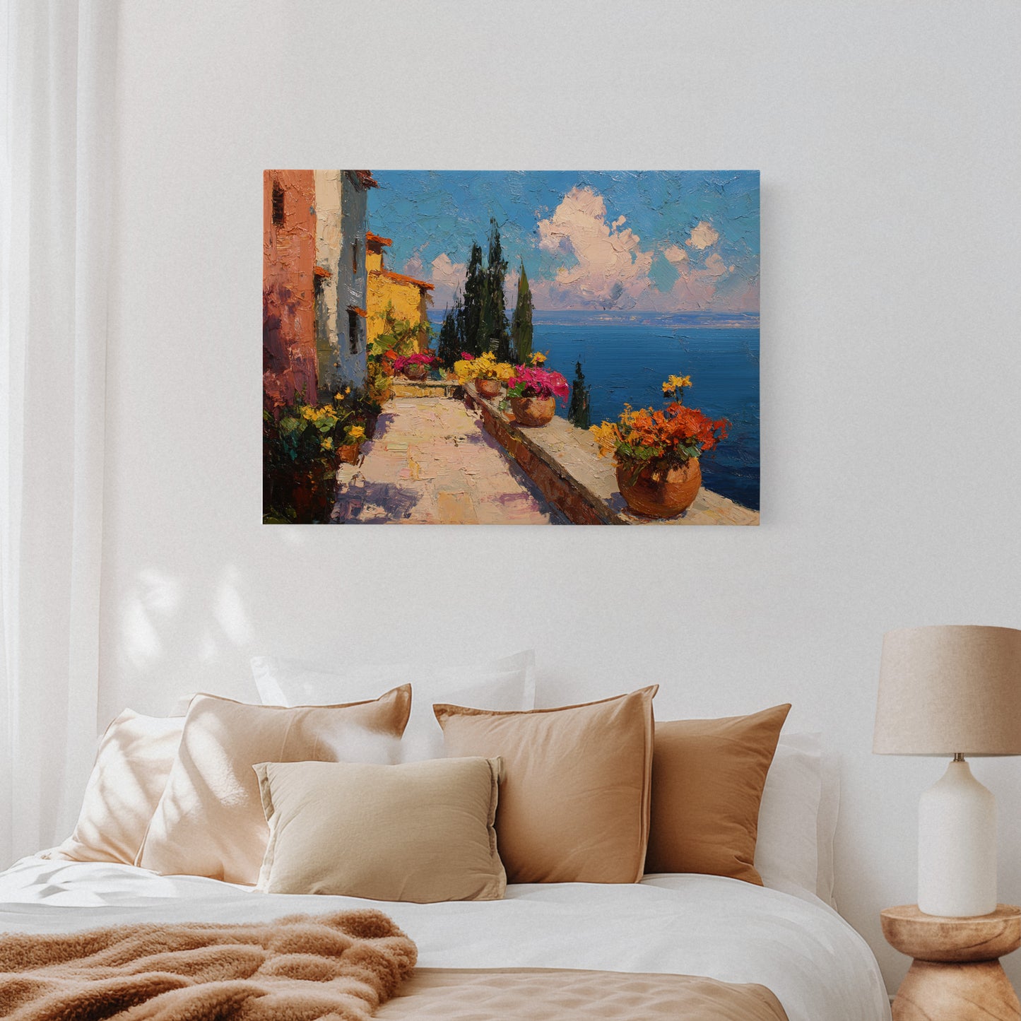 Mediterranean Summer Blooms At Noon