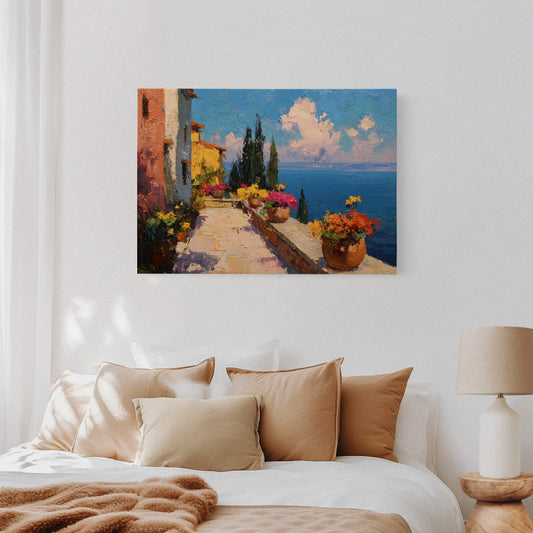 Mediterranean Summer Blooms At Noon