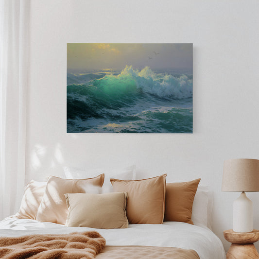 Ocean's Wild Dance At Dawn
