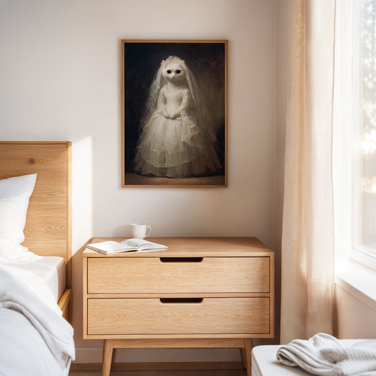 A Feline Bride Awaits the Unseen