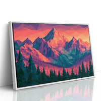 Low Poly Mountain Sunset
