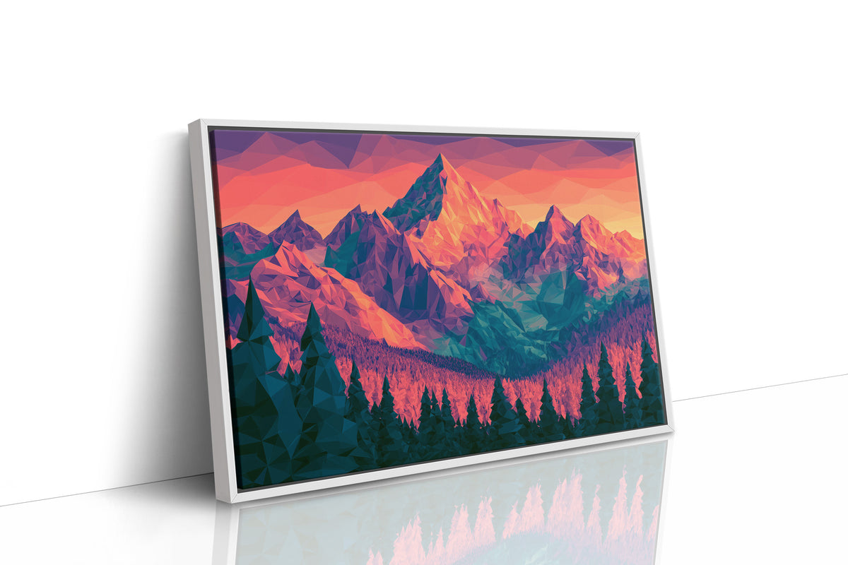 Low Poly Mountain Sunset