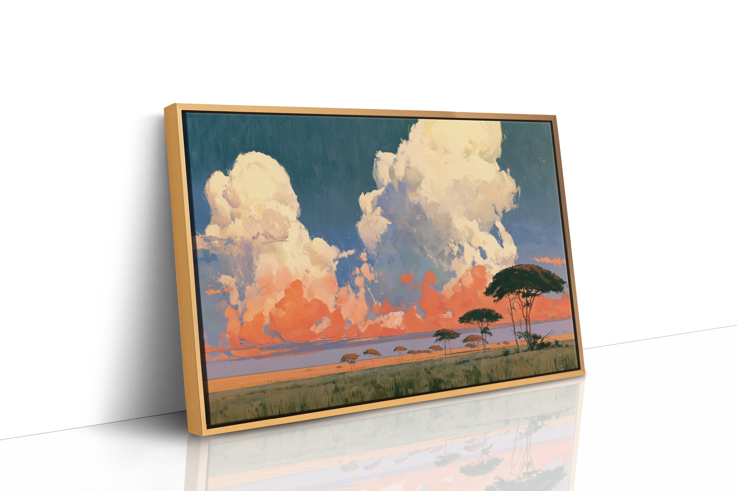 Acacia Under a Blazing Sky