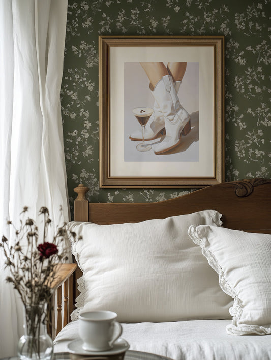 White Boots Meet Martini Moment