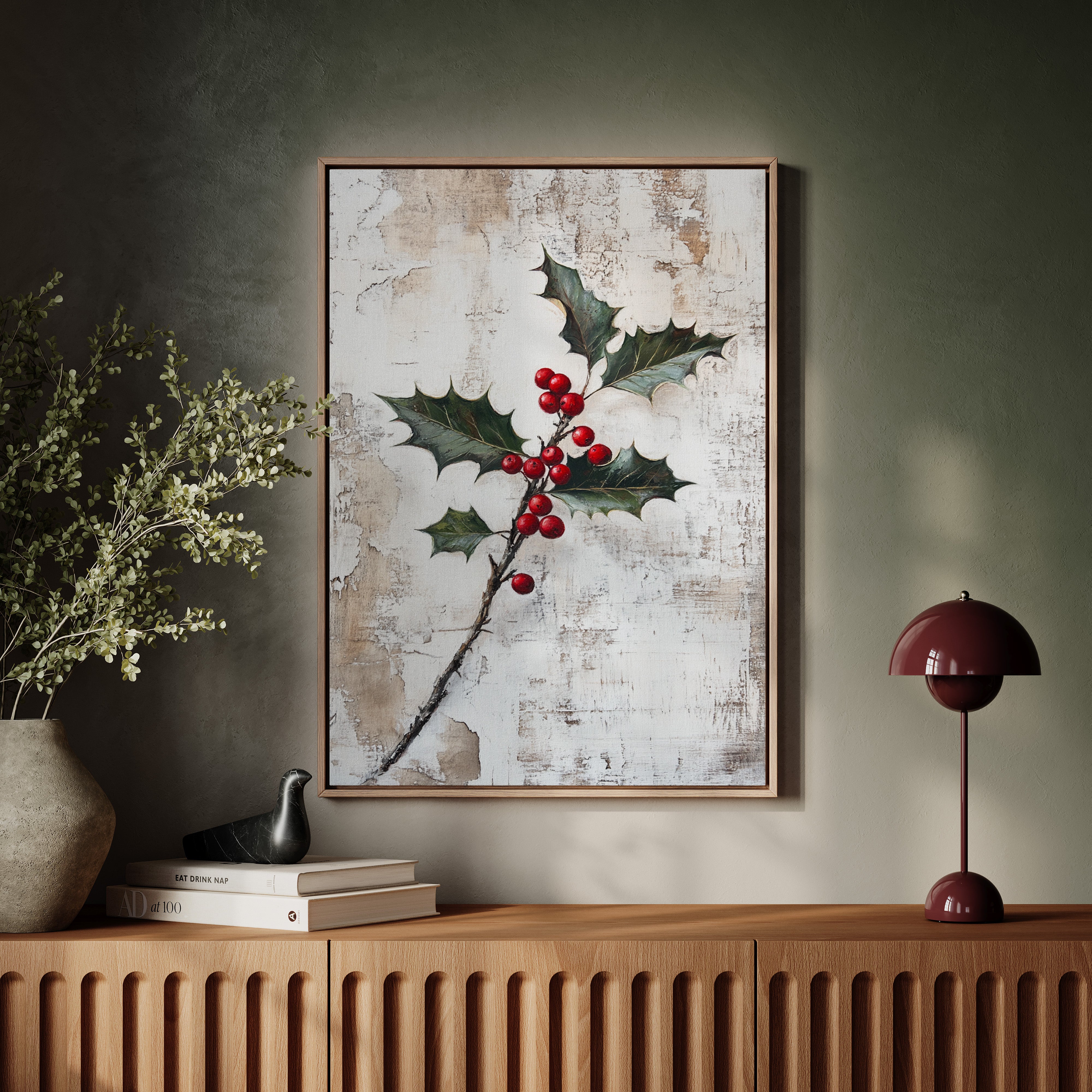 Berries Against Winter's Canvas