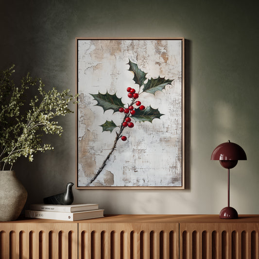 Berries Against Winter's Canvas