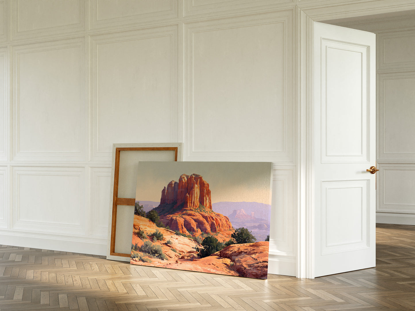 Sandstone Giants Guard Desert Dawn