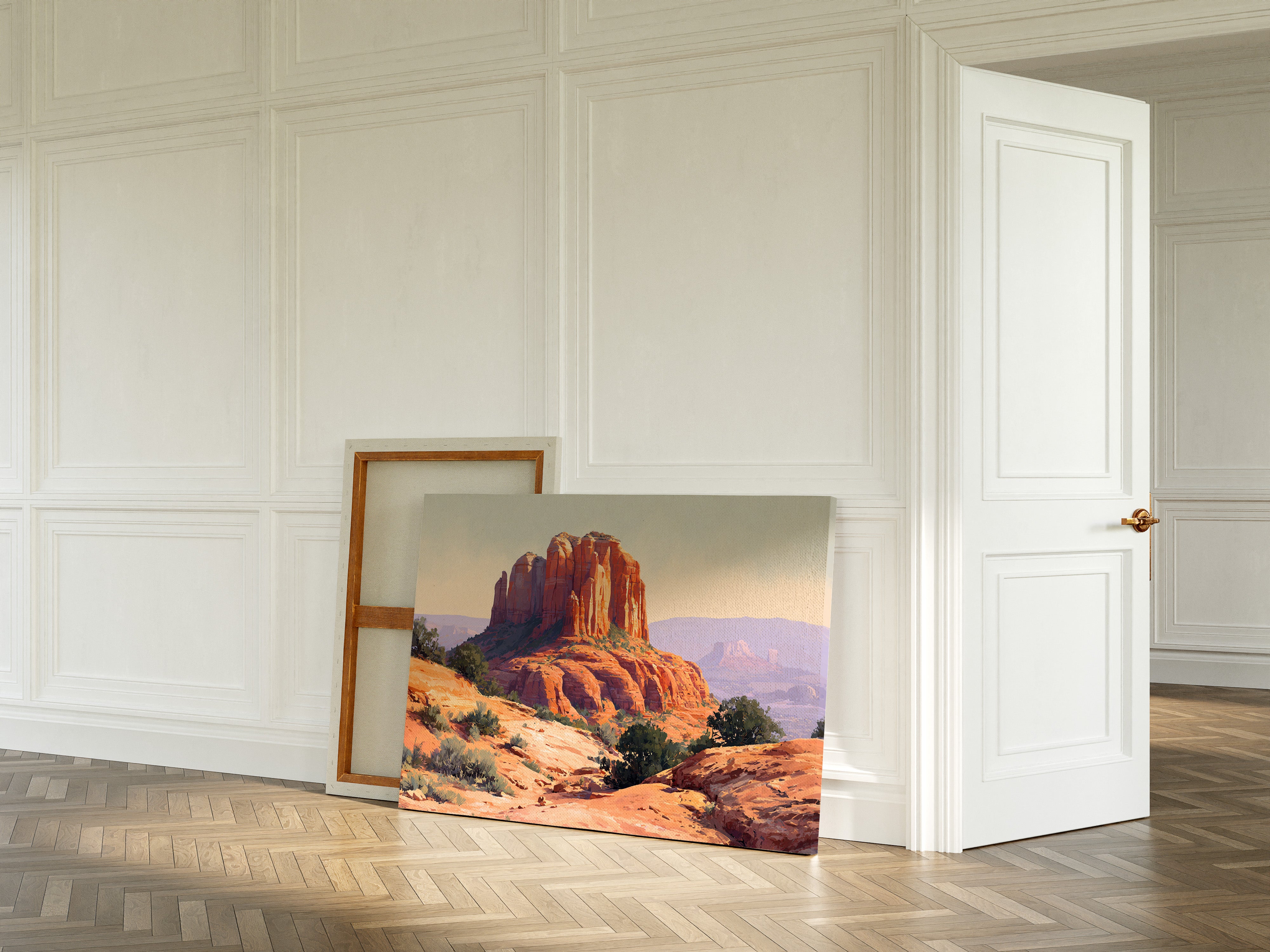 Sandstone Giants Guard Desert Dawn