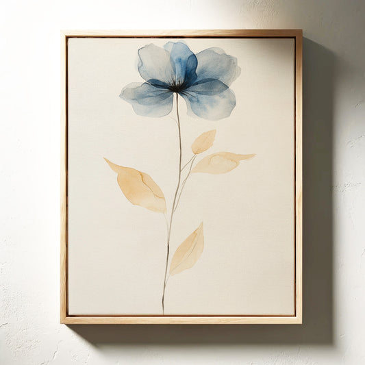 Blue Petals Dance With Morning Light