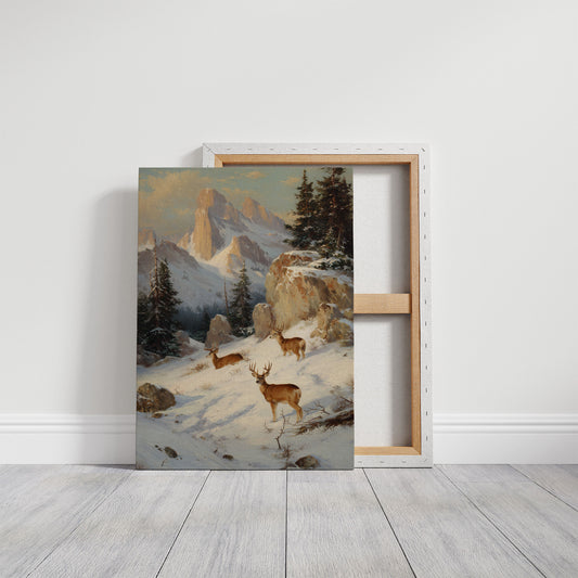 Mountain Deer Find December's Light