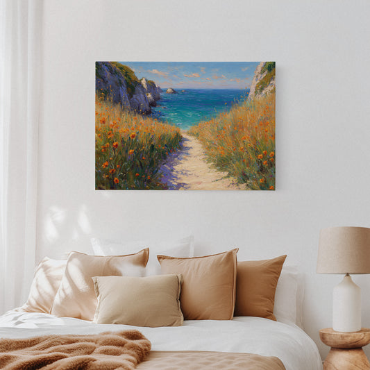 Poppies Dance Along Ocean Trails