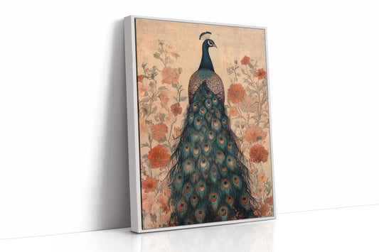 Antique Elegance with Scarlet Bloom