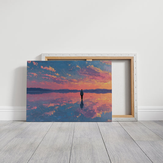 Alone on the Mirror Flat