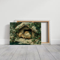 Beaver Family at the Lodge