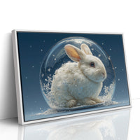 Rabbit Inside a Snow Globe