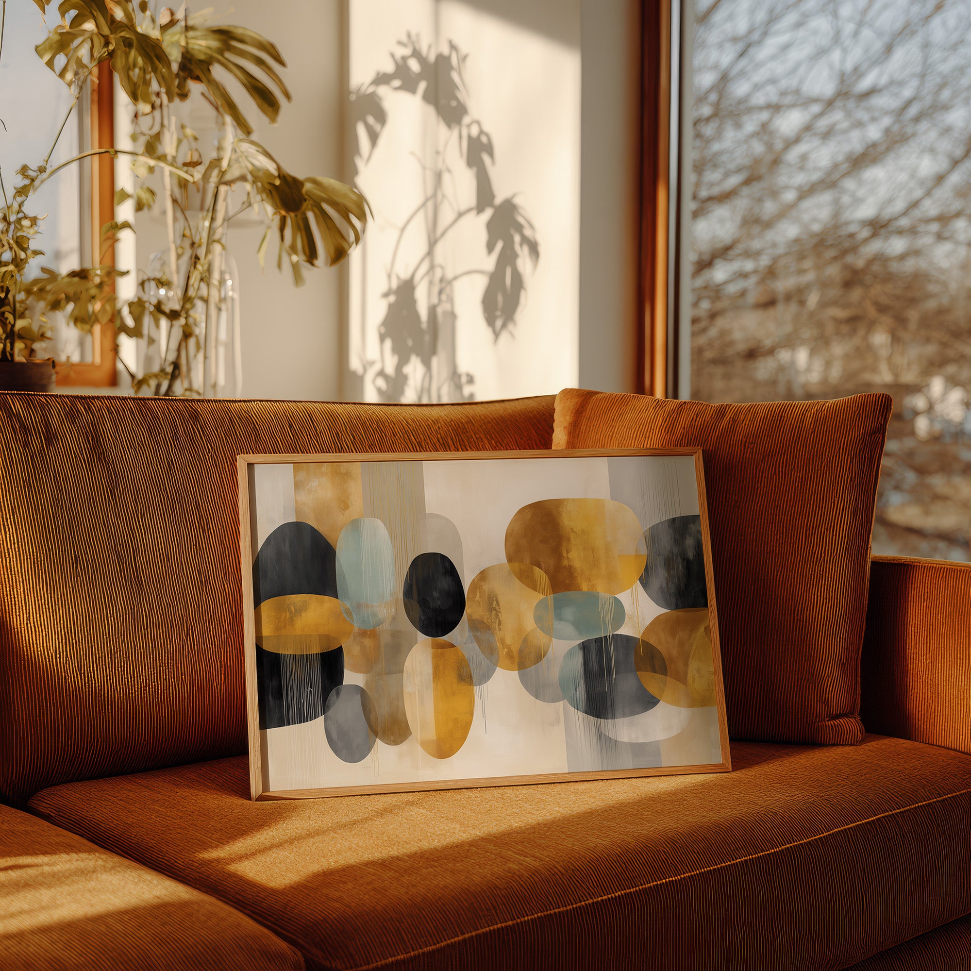 Sunlit Shapes Dance Through Autumn