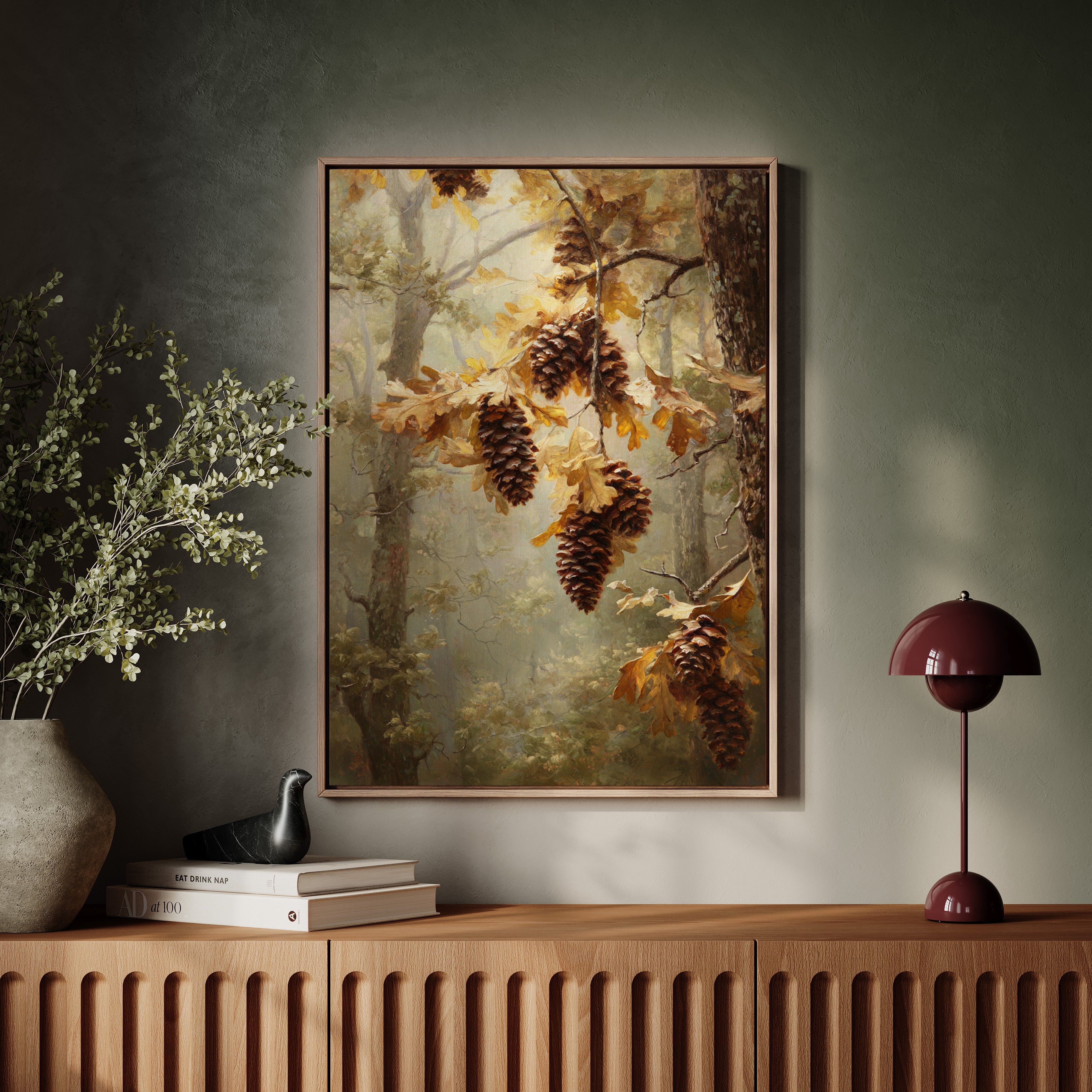 Autumn Secrets Among Pine Branches
