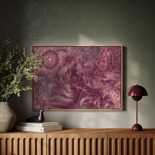 Phoenix Rising In Rose Gold