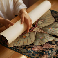 Nocturnal Symmetry: Art Nouveau Moth
