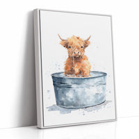 Little Highland in a Tin Bath