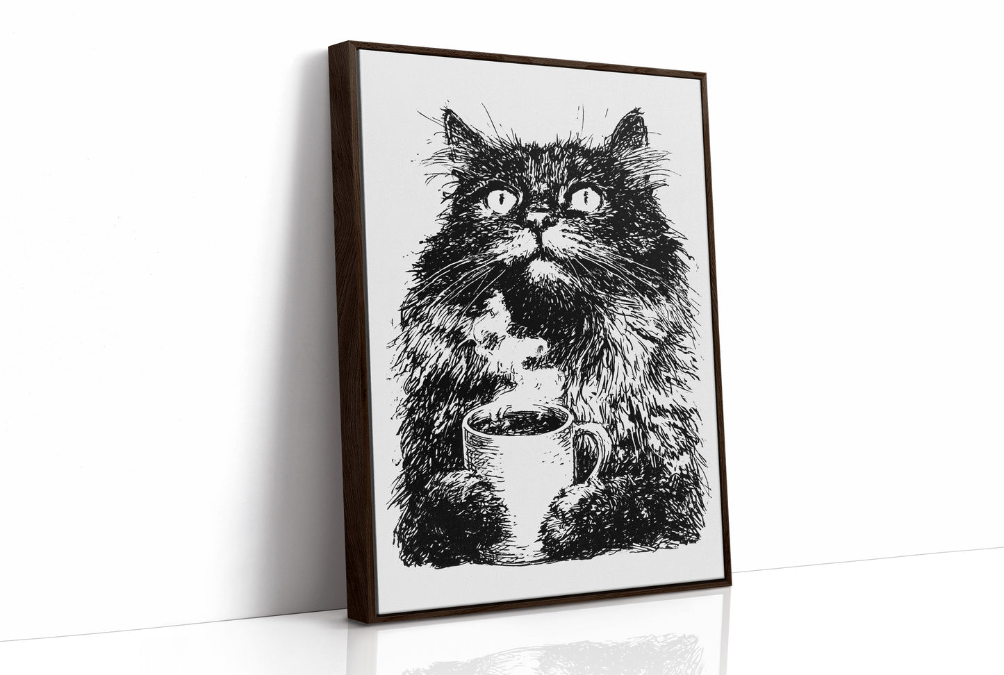Cat Needs Coffee First