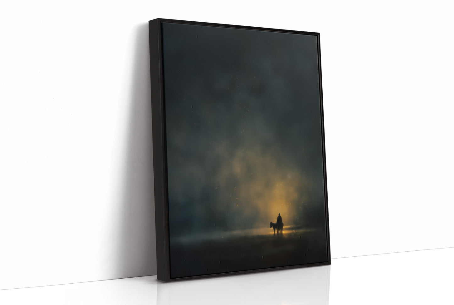 Solitary Journey Through Celestial Mist