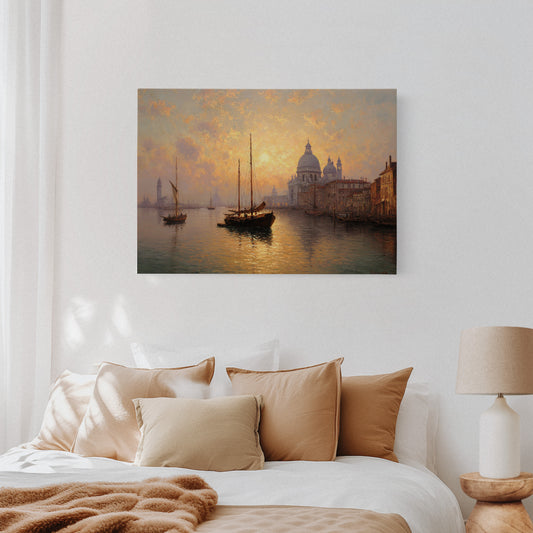 Venetian Sails Chase Golden Light