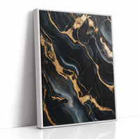 Black Marble Blaze with Liquid Gold